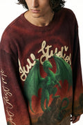 Emerald Dragon Full Sleeve Waffle Tee