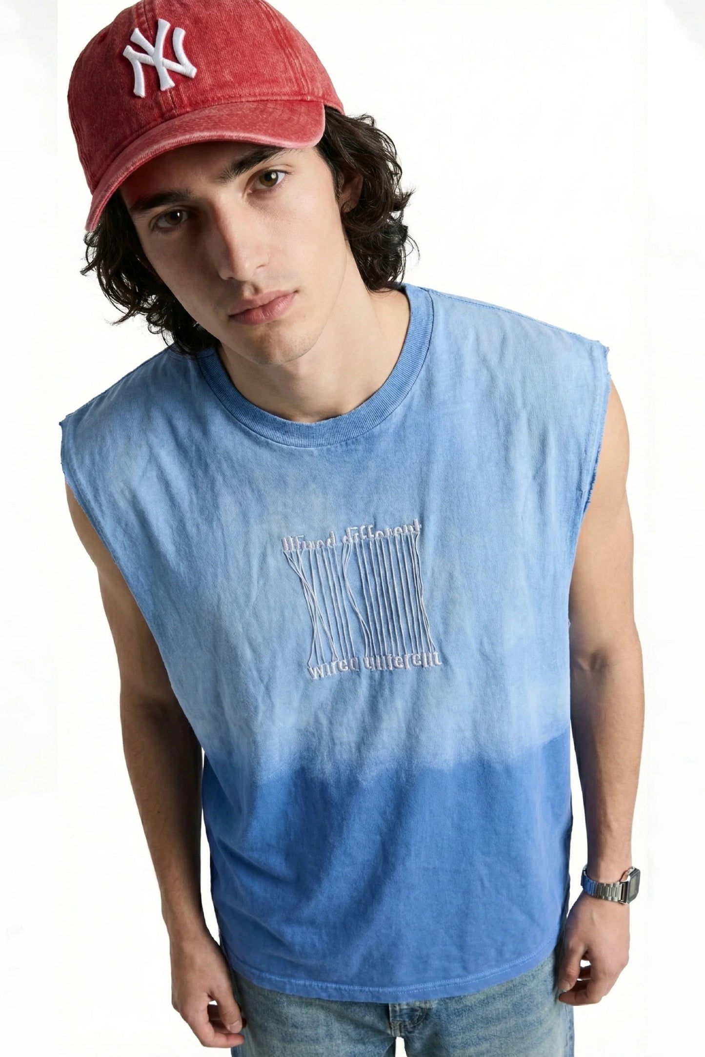 Wired Different Embroidered Tank