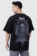 Eagle OverSized T-Shirt Black | Fuaark at Broadway