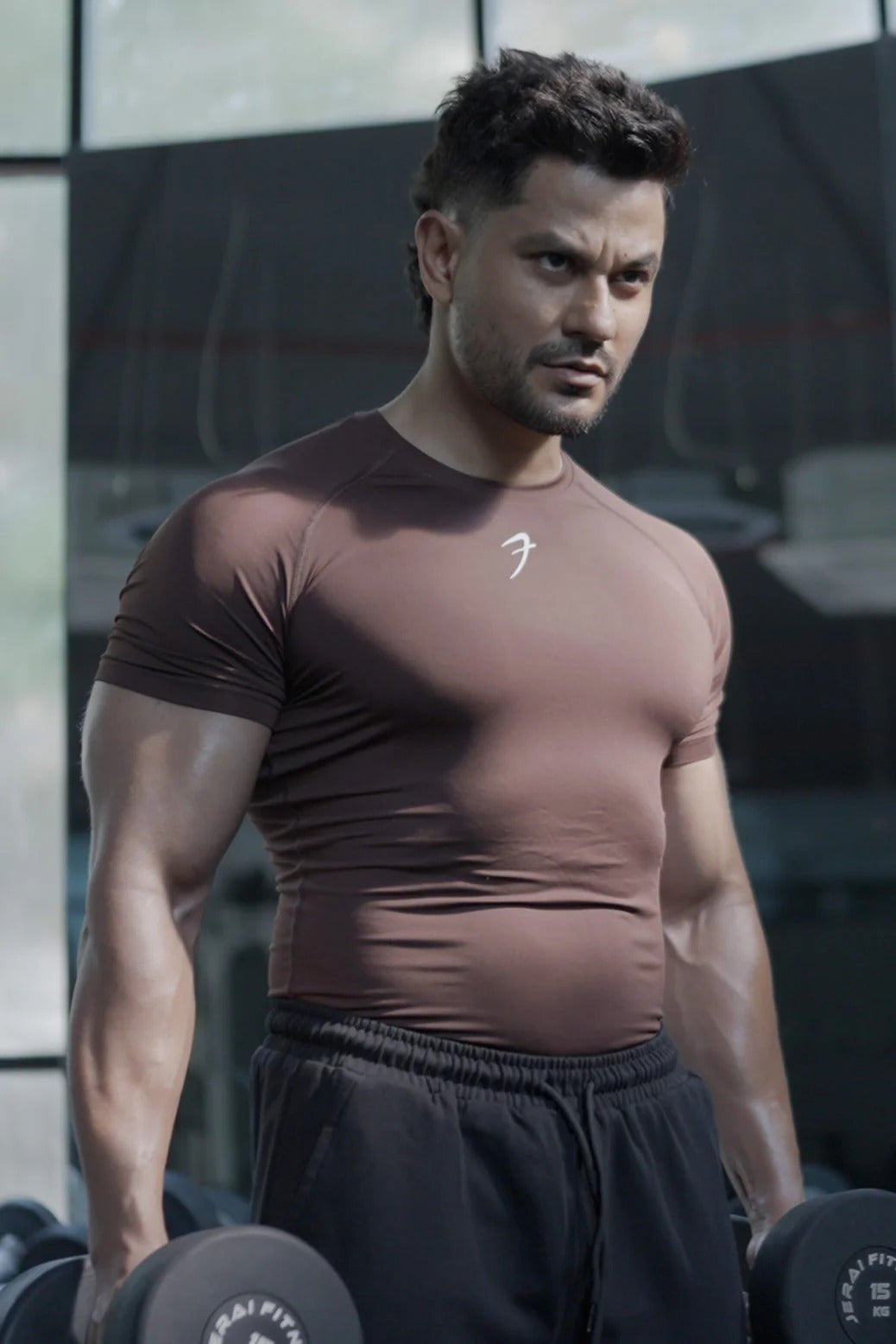 Compression T-shirt Brown | Fuaark at Broadway