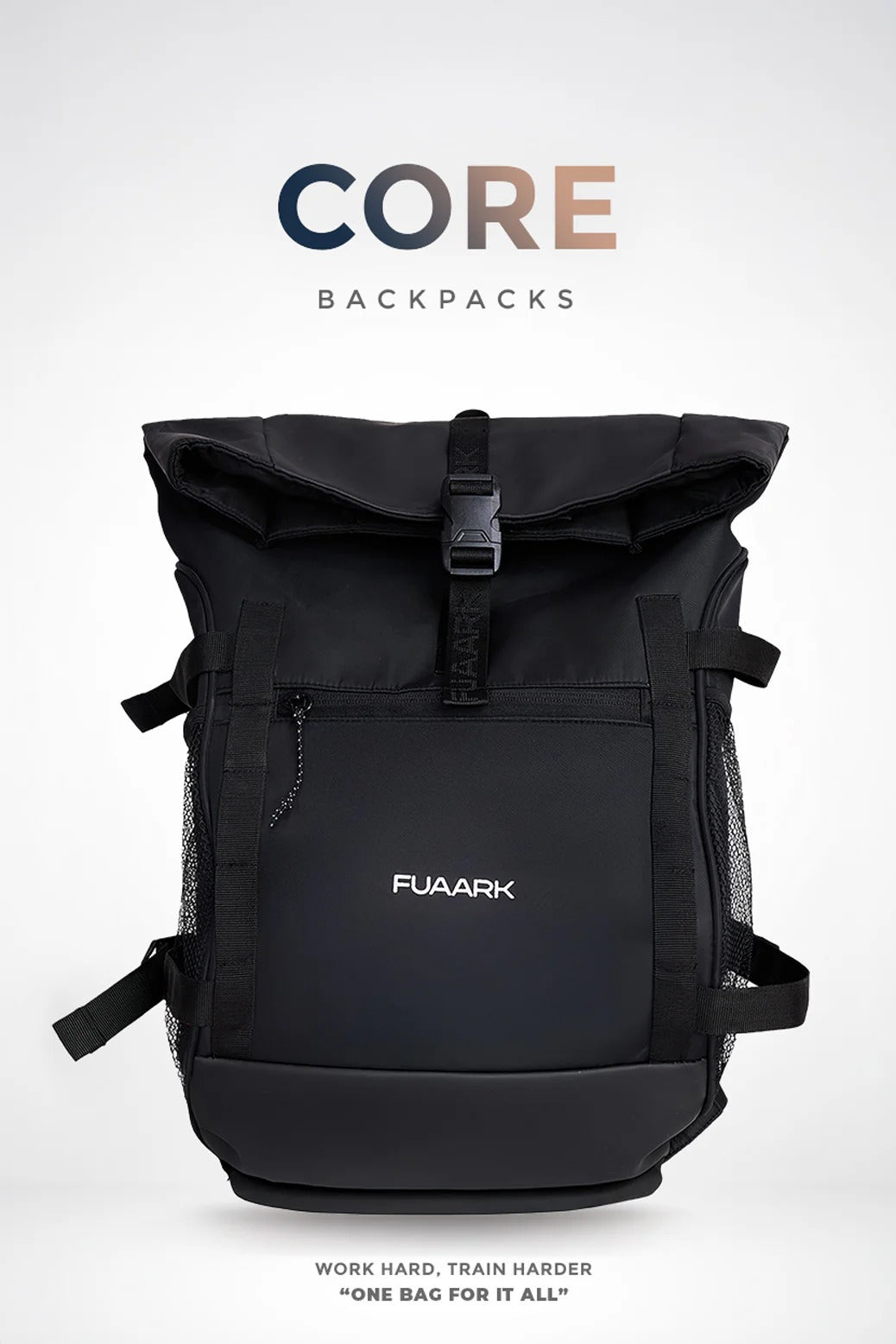 Core Backpack Bag Black | Fuaark at Broadway