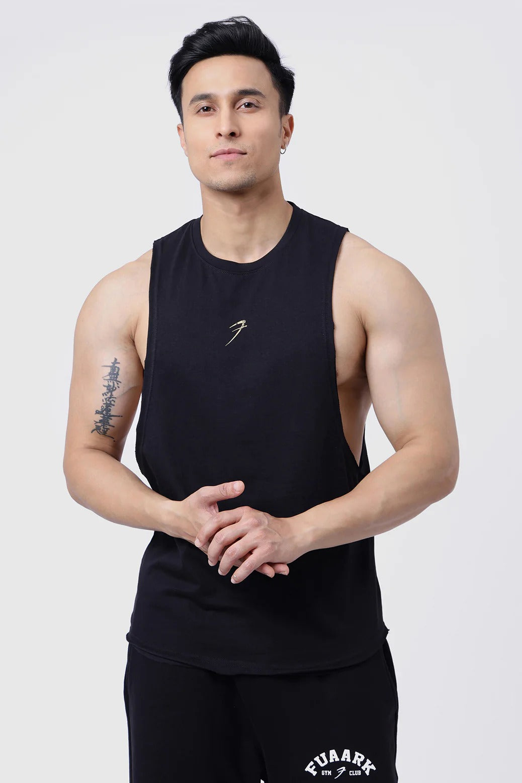 Drift Deep Arm Tank Black | Fuaark at Broadway