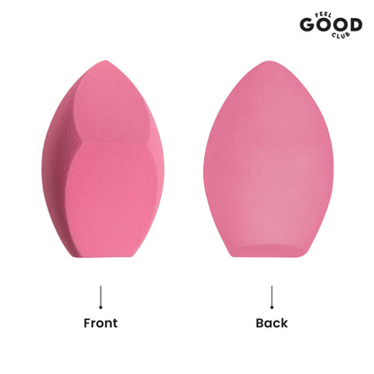 Feel Good Club Double Cut Makeup Sponge Puff For Blending Foundation Concealer Blush Face Contour