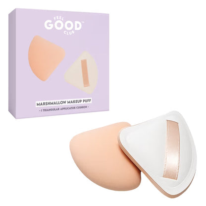 Feel Good Club Marshmallow Triangle Cushion Puff - Ultra Soft Face Makeup Blender Beauty Sponge