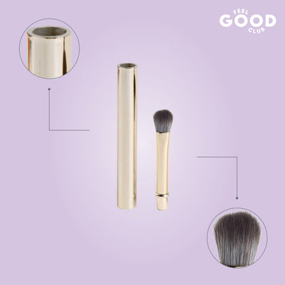 Feel Good Club Detachable Brush Set - 6 Face & Eye Makeup Blending With Luxe Finish