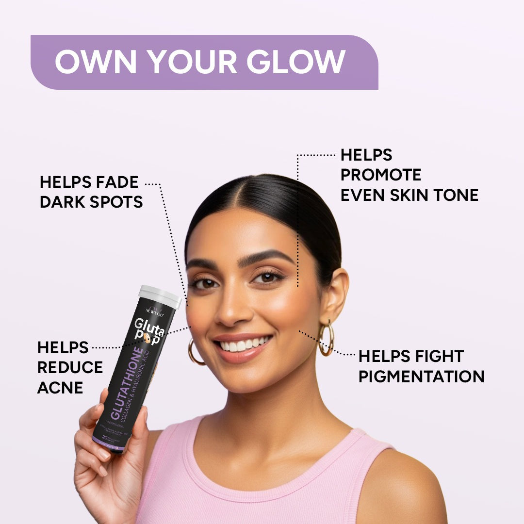 New You Gluta Pop - Glutathione Effervescent (20 Tabs) | NewYou Collagen at Broadway