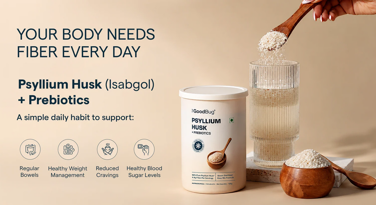 The Good Bug Psyllium Husk Powder with Prebiotics