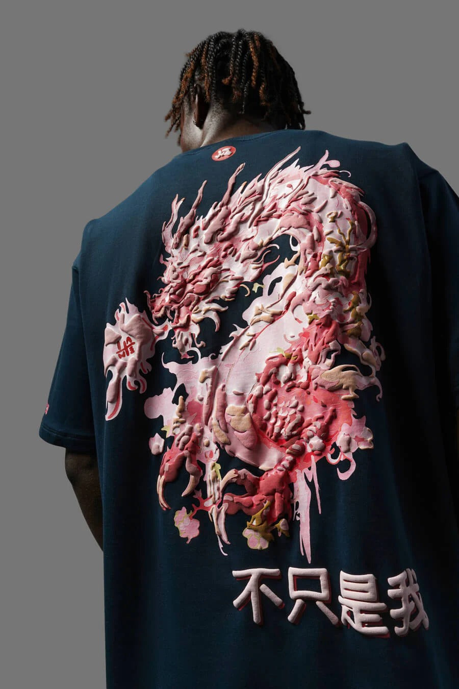 Year Of Dragon Tee Denim Blue
