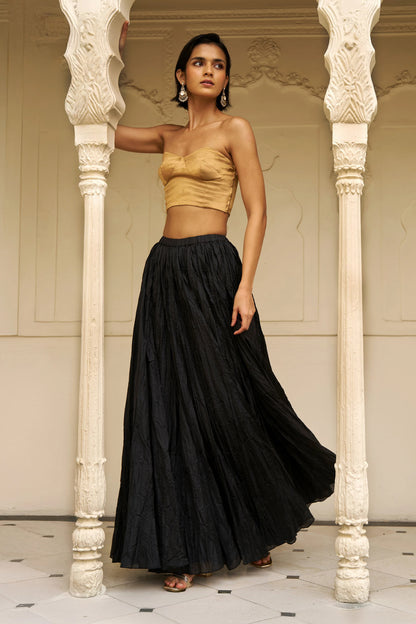 GOLD TISSUE BRALETTE