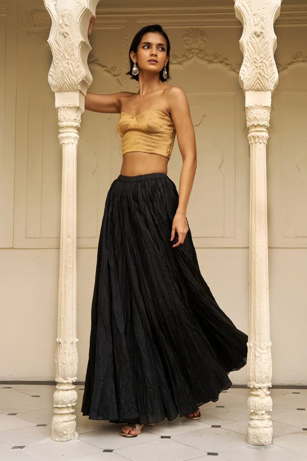 GOLD TISSUE BRALETTE