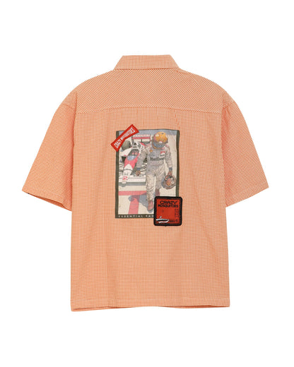Orange Micro Check