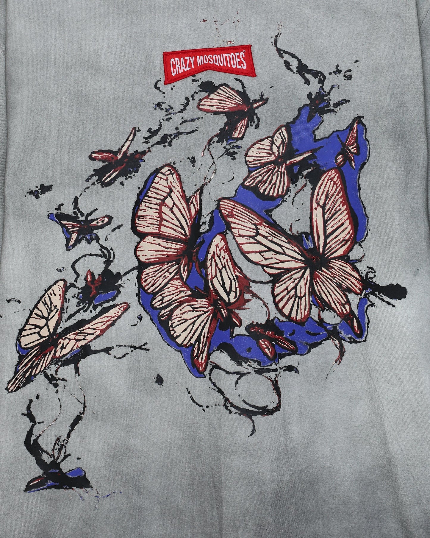 Butterfly T-shirt Grey