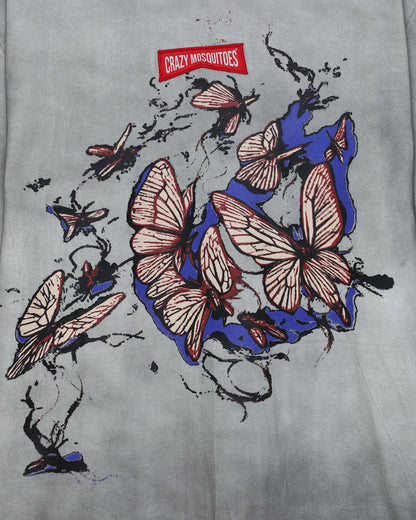 Butterfly T-shirt Grey