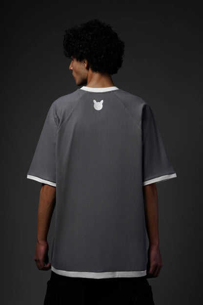 Panelled Tee Grey