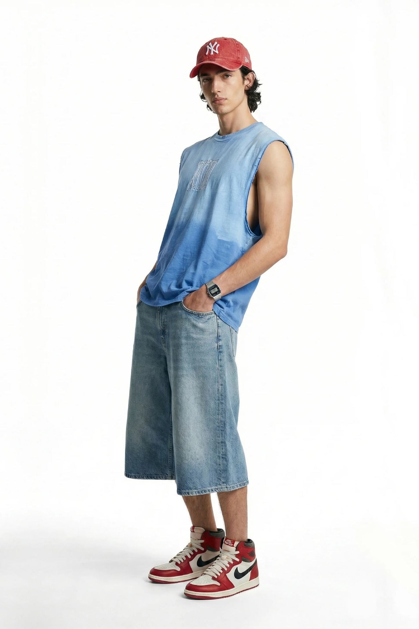 Wired Different Embroidered Tank