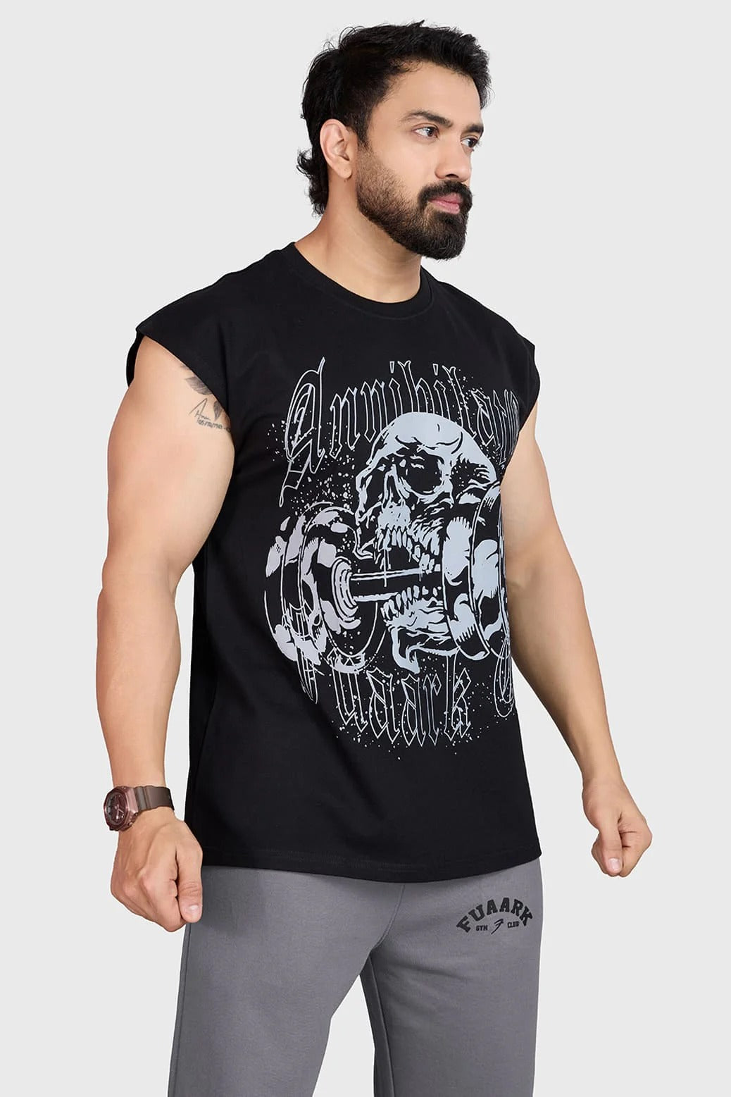 Annihilate CapSleeves Tank Black | Fuaark at Broadway