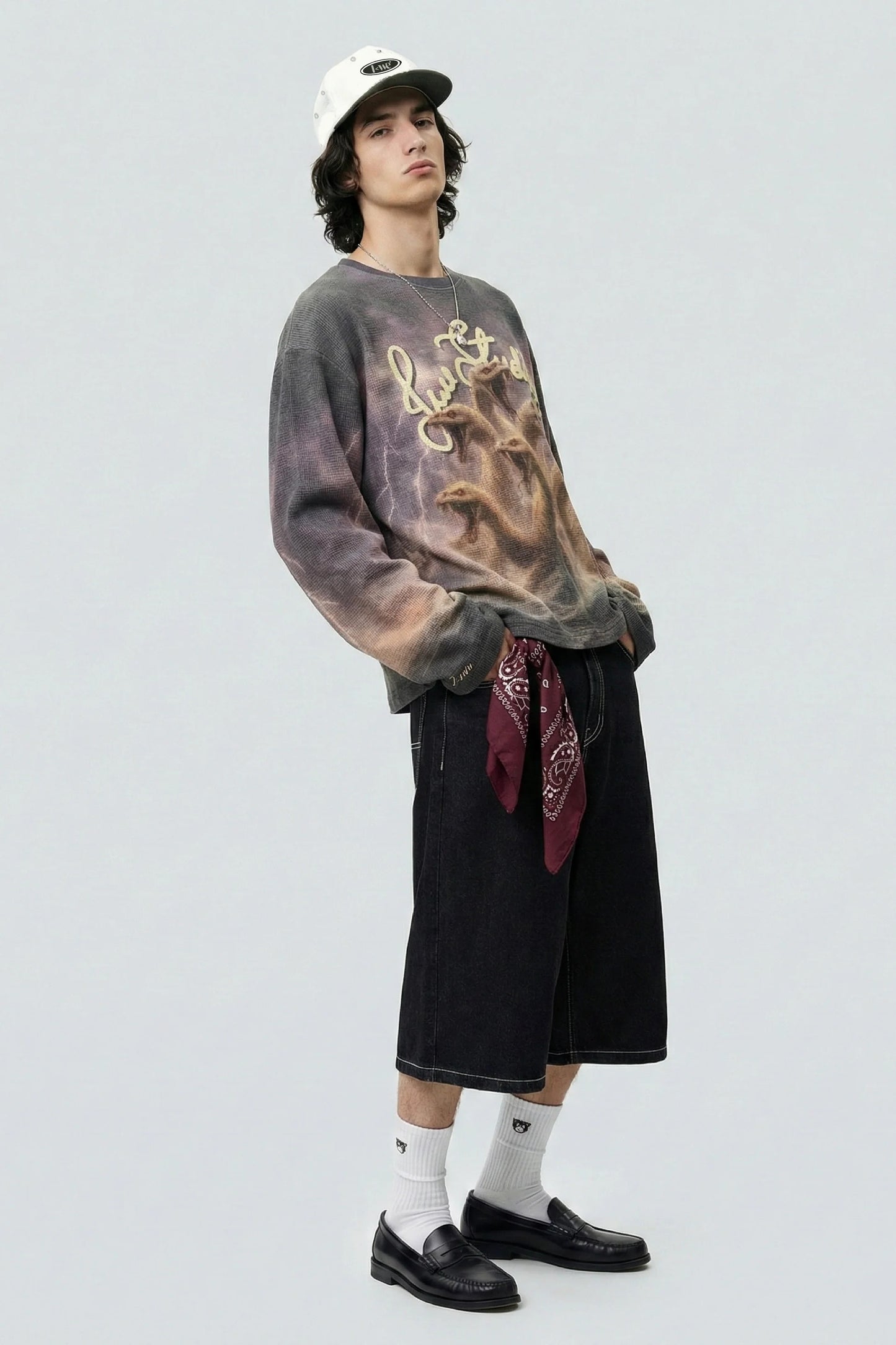 Stormbound Lilac Full Sleeve Waffle Tee