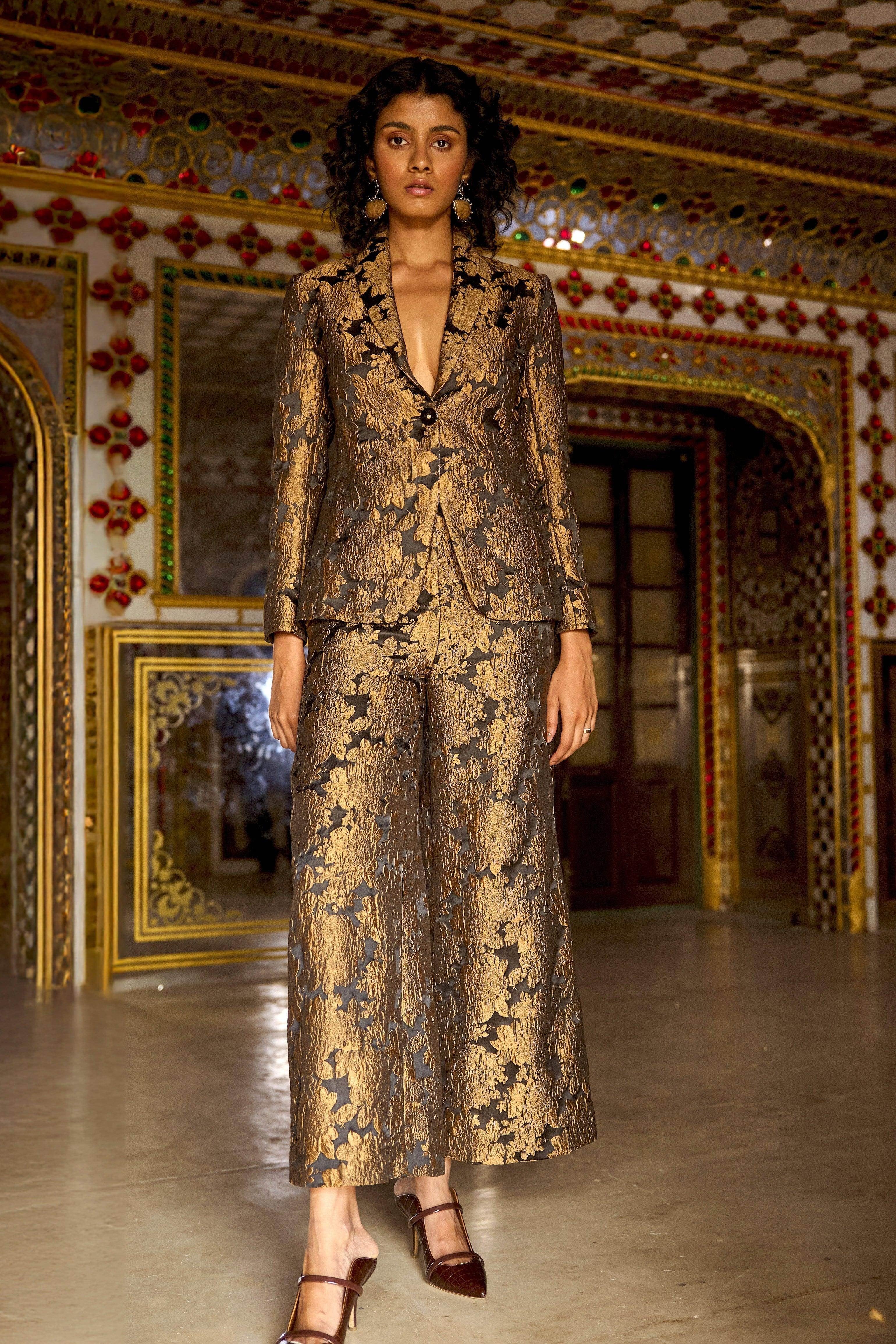 FLORAL BROCADE BLAZER | Dash and Dot at Broadway