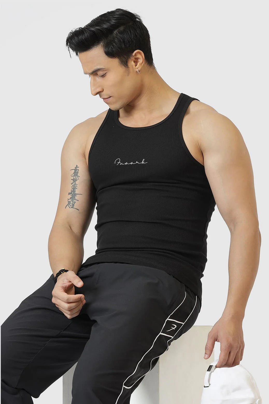 Ribbed Tank Black | Fuaark at Broadway