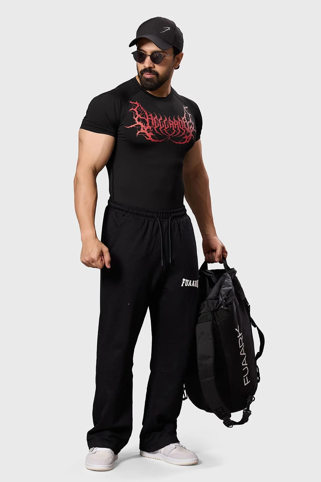 Hellborn Compression T-Shirt Black/Red | Fuaark at Broadway