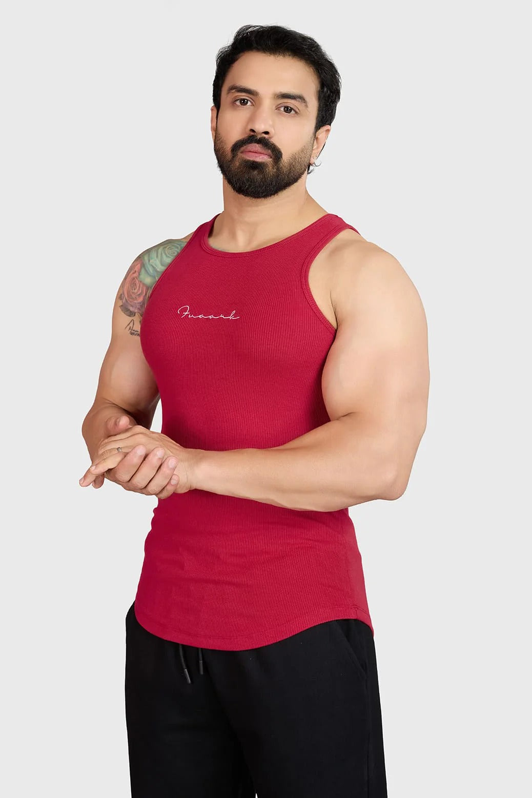 Ribbed Tank Red | Fuaark at Broadway