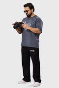 Shadow Washed Oversized T-Shirt Dark Grey | Fuaark at Broadway