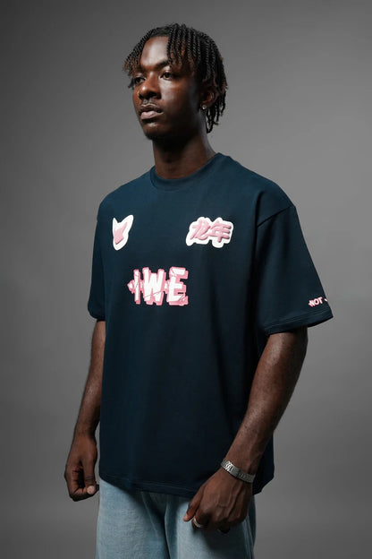 Year Of Dragon Tee Denim Blue