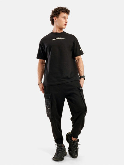Black Graffy Oversized T-Shirt | Crazy Mosquitoes at Broadway