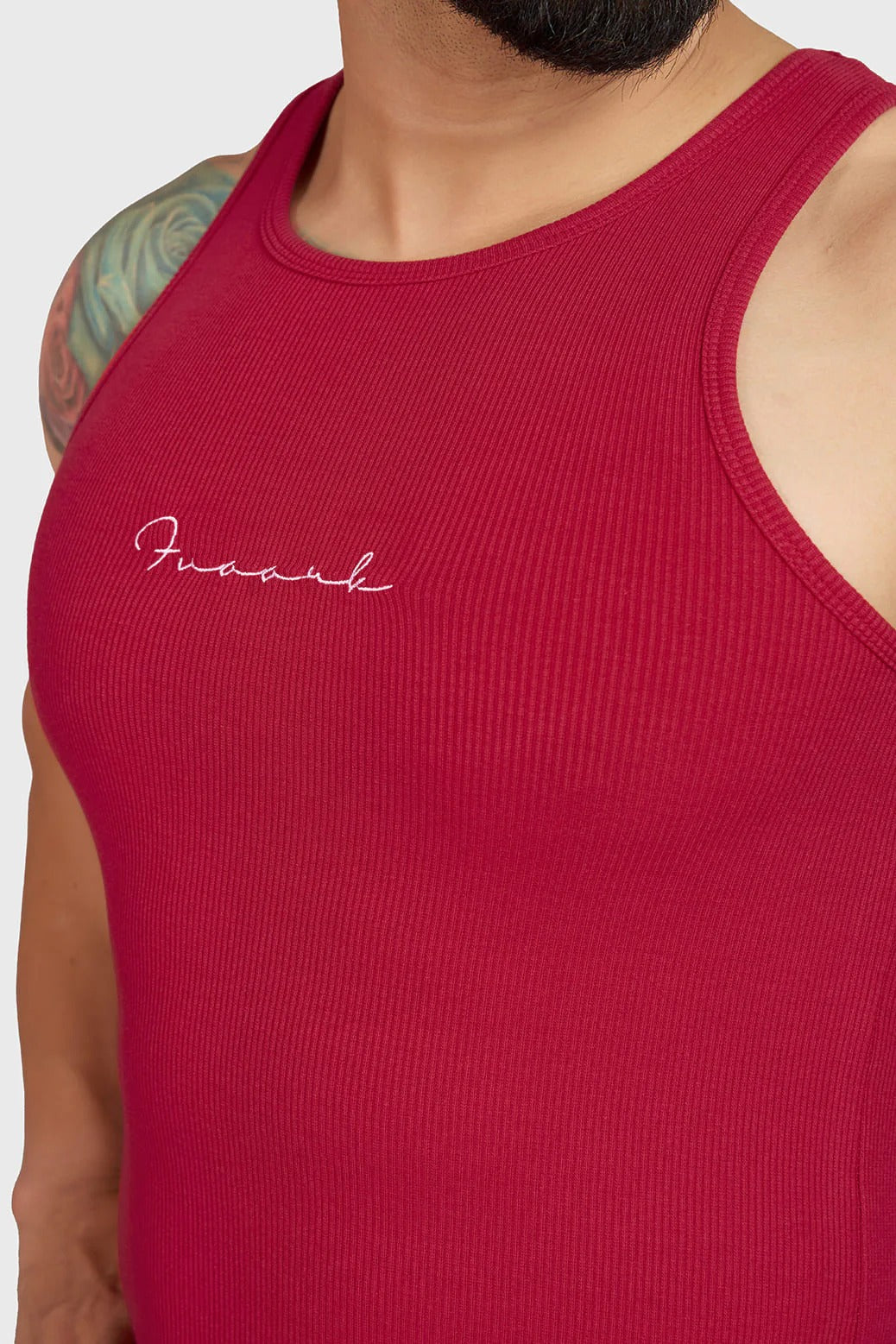 Ribbed Tank Red | Fuaark at Broadway