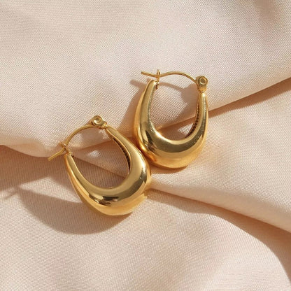 18 KT Bali Hoop earrings