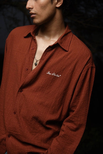 Rust Textured Shirt