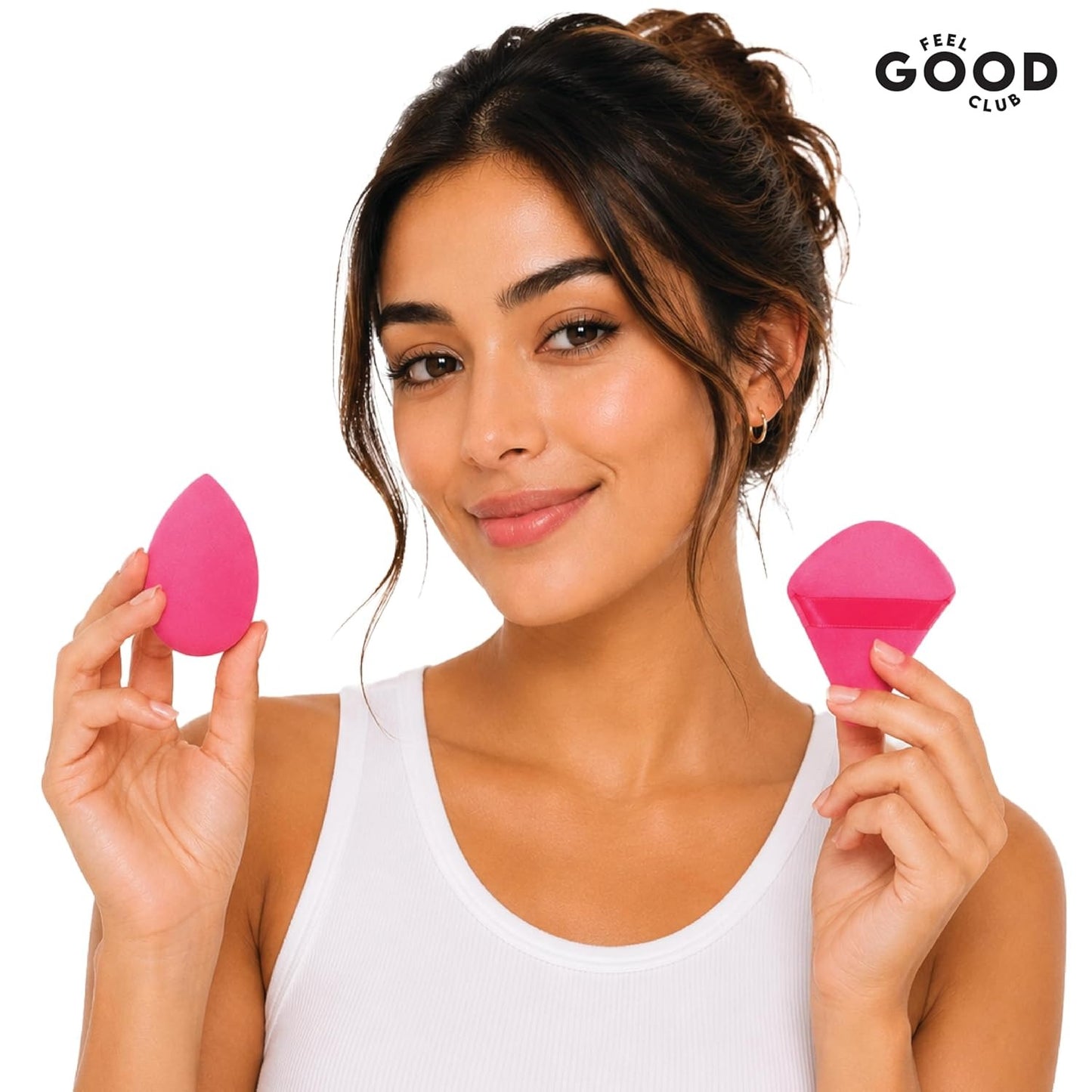 Feel Good Club Bake & Set Pizza Puff - Face Makeup Powder Applicator Blender Beauty Sponge (1 Pc)