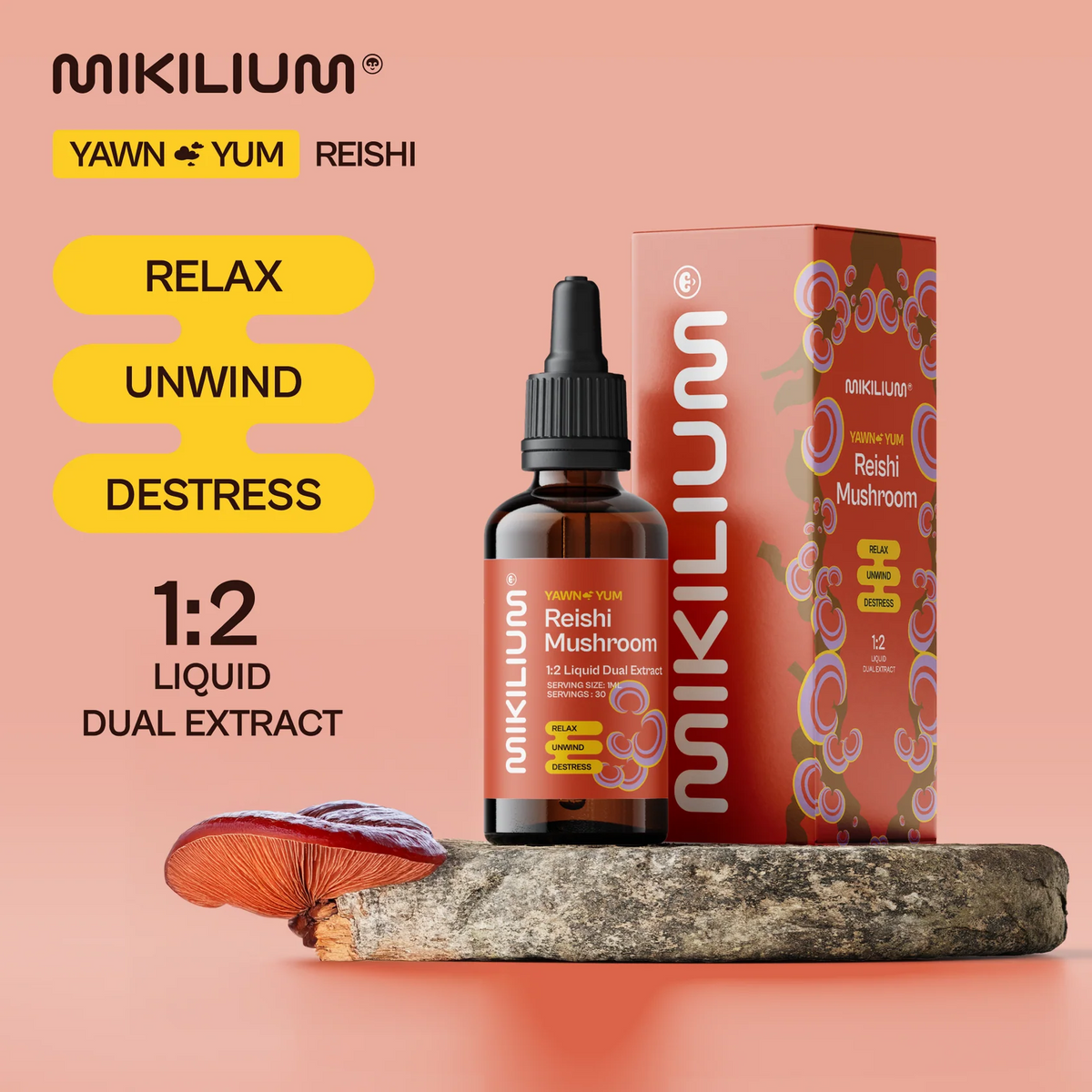 Yawn Yum - Reishi Mushroom Liquid Dual Extract