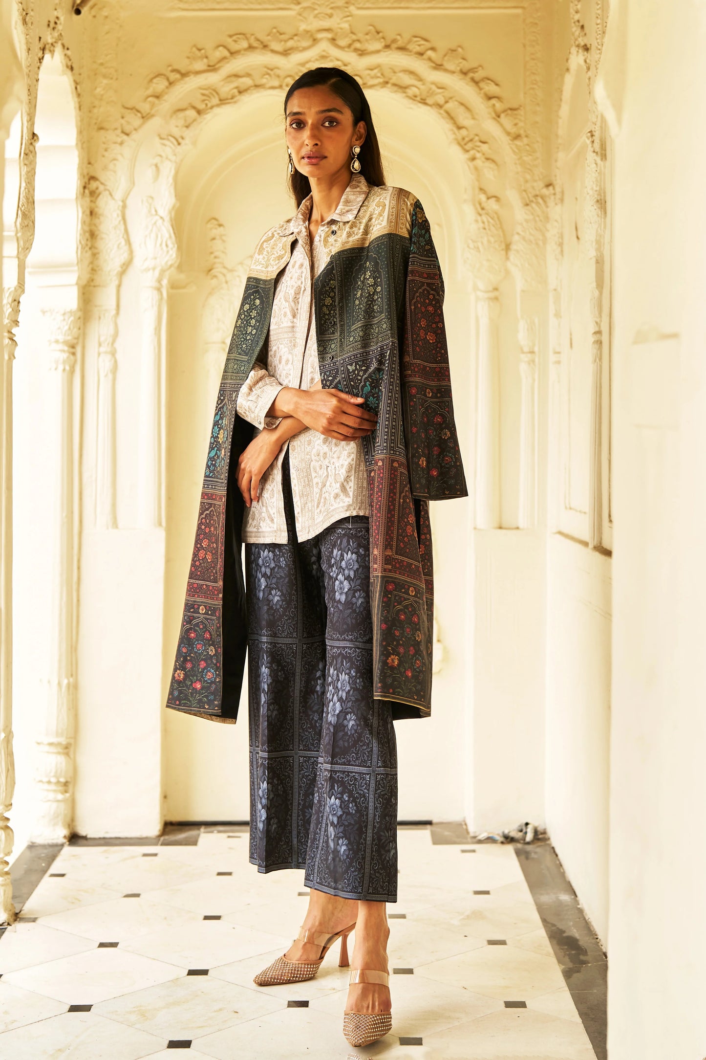 MUGHAL PRINT LONGLINE SET