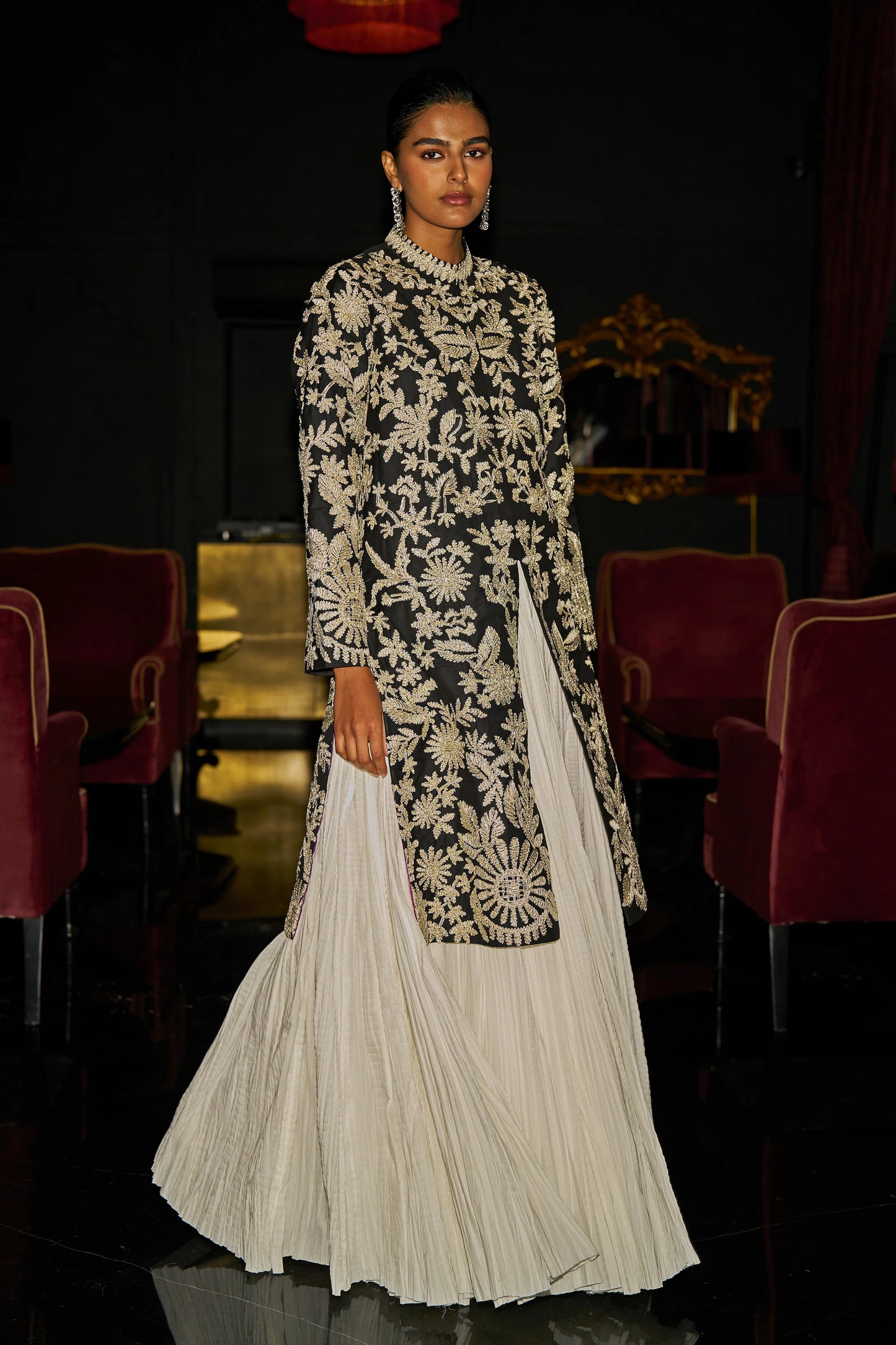 CRUSHED CRINKLE MAXI SKIRT