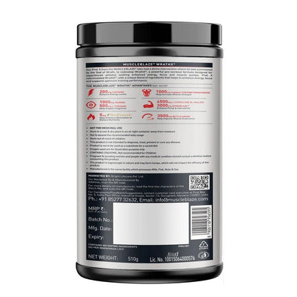 MuscleBlaze Pre Workout WrathX with Creapure | Fruit Fury | MuscleBlaze at Broadway