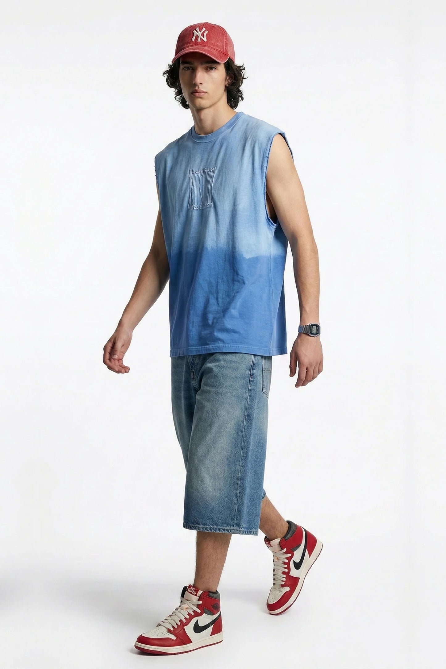 Wired Different Embroidered Tank