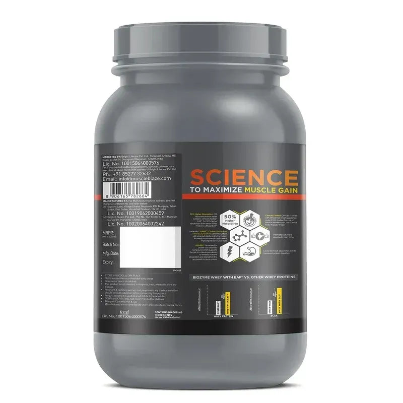 Biozyme Whey Protein PR Powder | Chocolate Fudge | 1kg