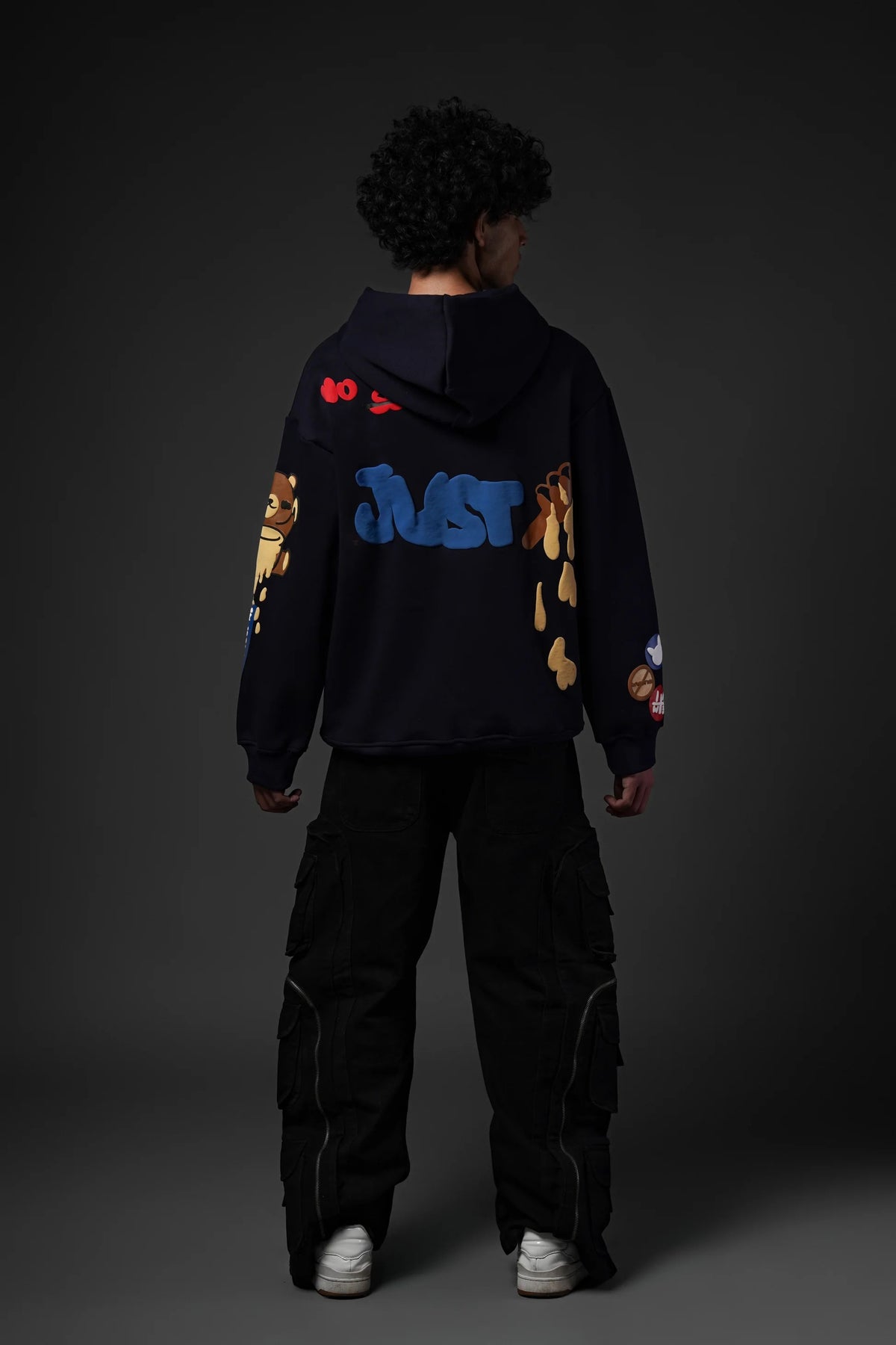 No Sugar Just Honey Navy Hoodie