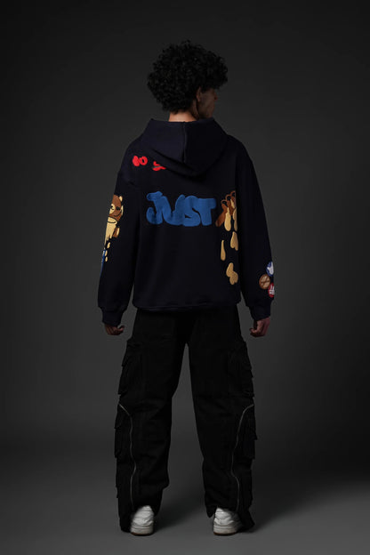 No Sugar Just Honey Navy Hoodie
