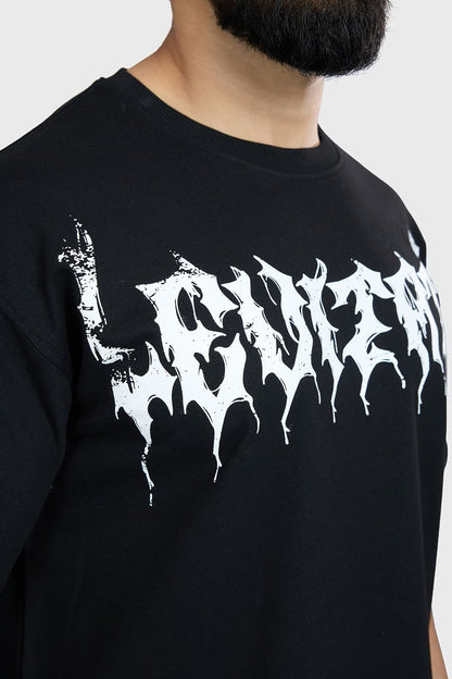 Levitate Oversized T-Shirt Black | Fuaark at Broadway