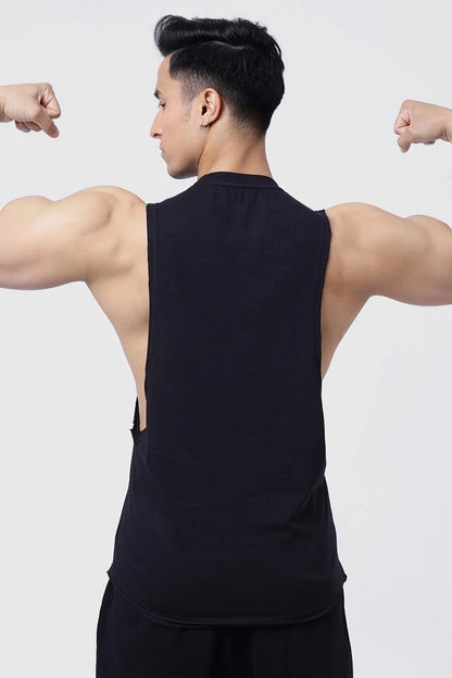Drift Deep Arm Tank Black | Fuaark at Broadway