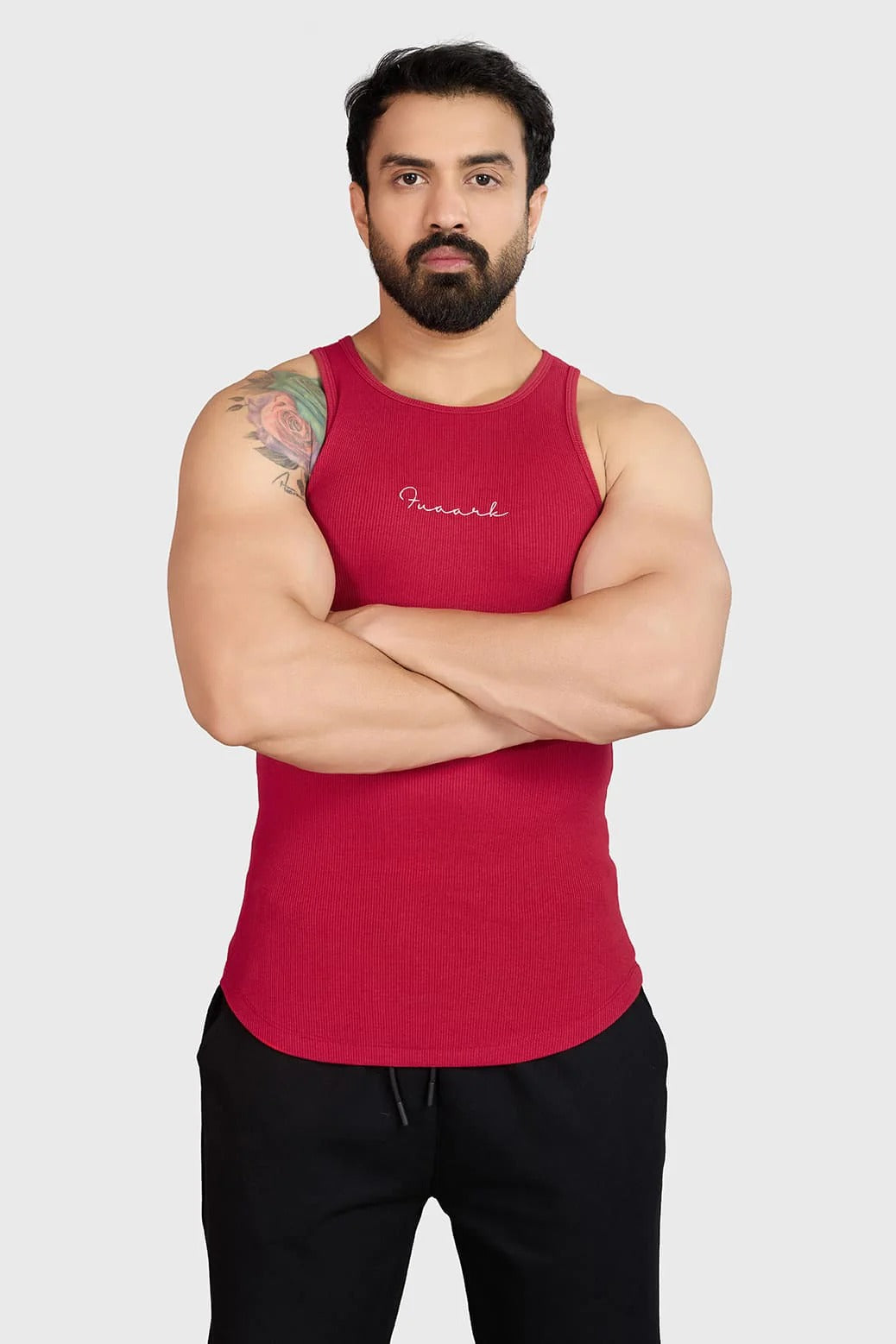 Ribbed Tank Red | Fuaark at Broadway