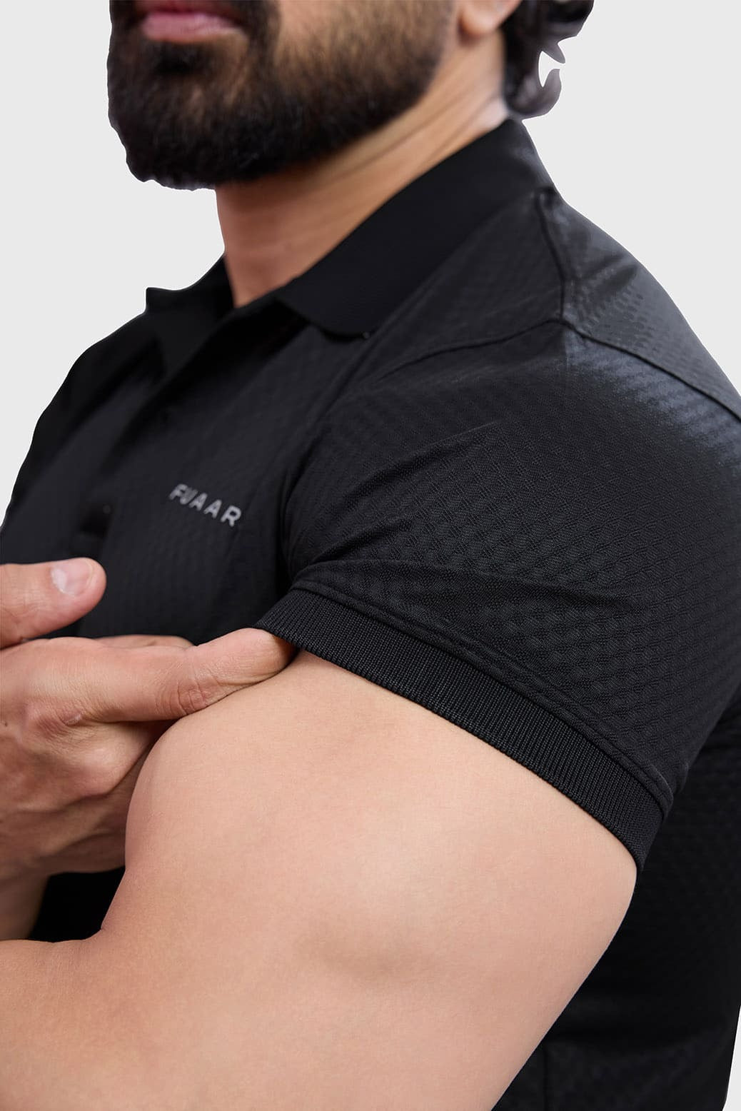 Wave Polo T-Shirt Black | Fuaark at Broadway