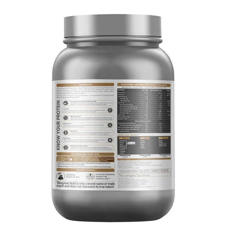 MuscleBlaze Biozyme Gold 100% Whey Protein | Double Rich Chocolate | MuscleBlaze at Broadway