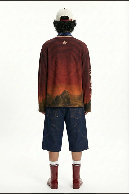 Emerald Dragon Full Sleeve Waffle Tee