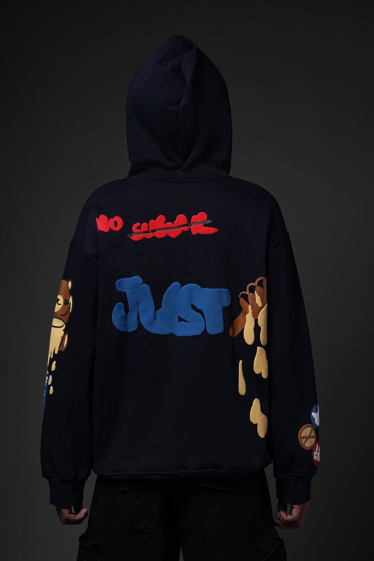 No Sugar Just Honey Navy Hoodie