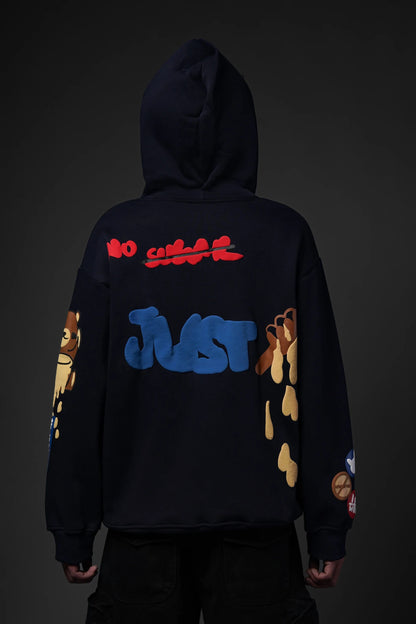 No Sugar Just Honey Navy Hoodie