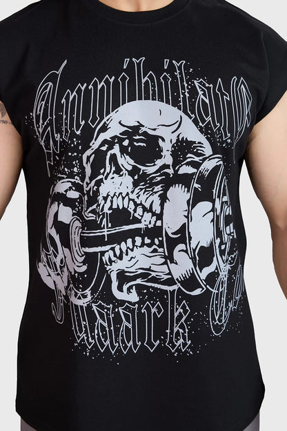 Annihilate CapSleeves Tank Black | Fuaark at Broadway
