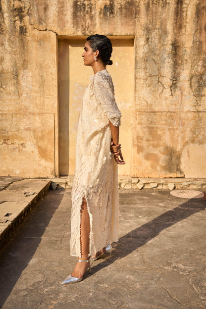 IVORY PAILLETTE KAFTAN DRESS | Dash and Dot at Broadway